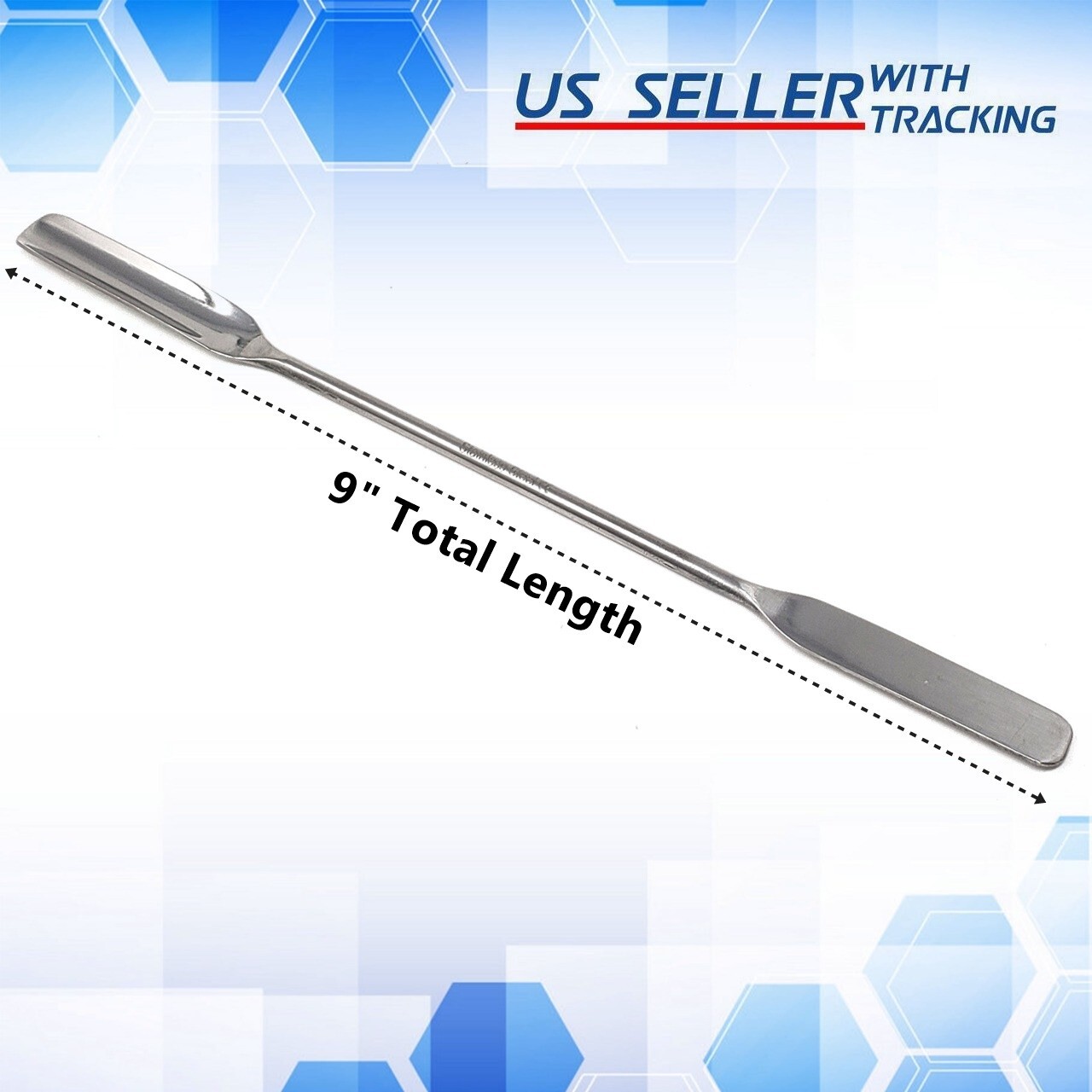 Stainless Steel Lab Spoon Spatula Dental Instruments – Square/Scoop 9″