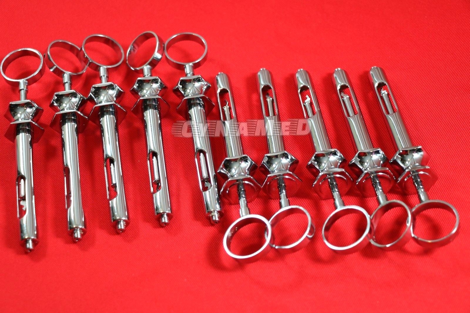 10 PREMIUM GERMAN STAINLESS DENTAL ASPIRATING SYRINGE DENTAL INSTRUMENTS 1.8CC