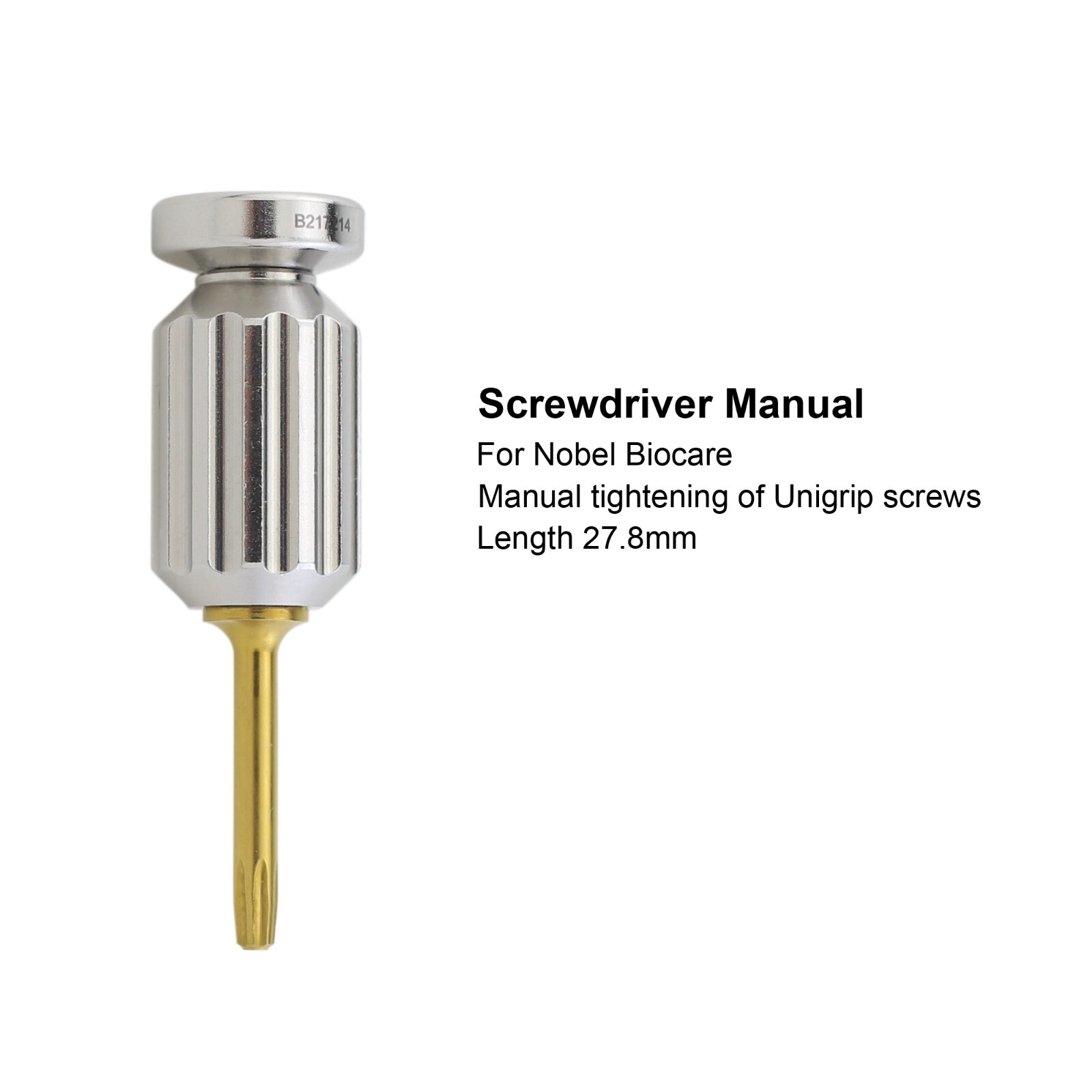 Implant Nobel Biocare Screwdriver UniGrip Driver Torque Wrench Manual Adapter